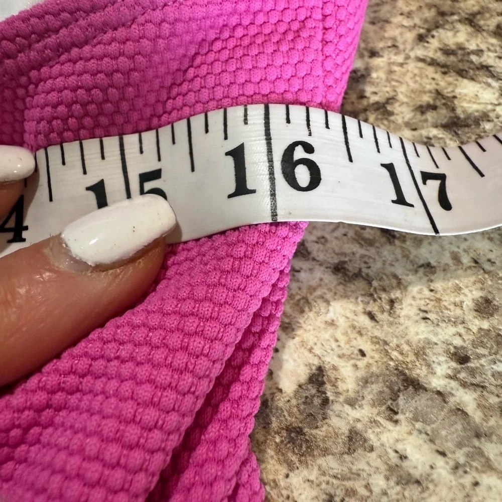 Pink One Piece Swimsuit with Wide Straps